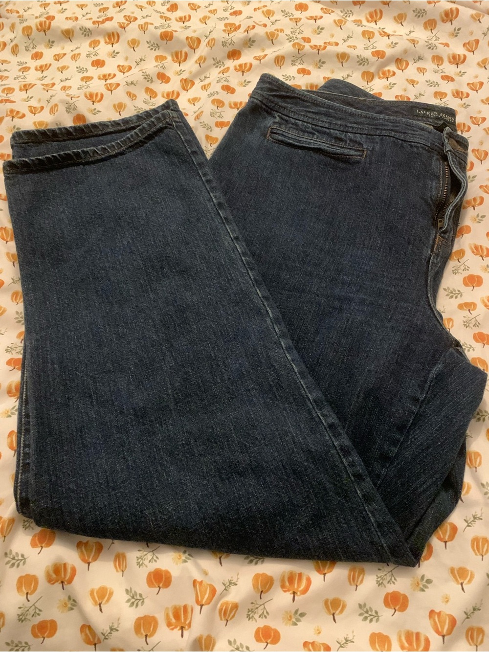 Lauren Ralph Lauren Dark Blue Straight Leg Women’s Jeans